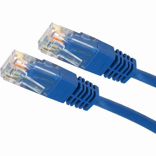 1FT Cat5e Molded RJ45 UTP Network Patch Cable (Blue) - Category 5e for Network Device Notebook - Patch Cable - 1 ft - 1 Pack - 1 x RJ-45 Male Network - 1 x RJ-45 Male Network - Blue