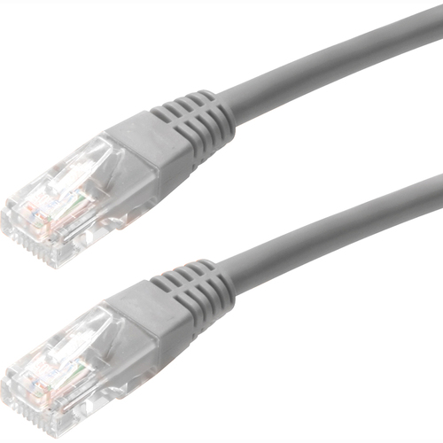 3FT Cat5e Molded RJ45 UTP Network Patch Cable (Gray) - Category 5e for Notebook Network Device - Patch Cable - 3 ft - 1 Pack - 1 x RJ-45 Male Network - 1 x RJ-45 Male Network - Gray