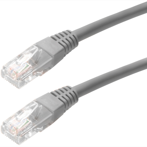 6FT Cat5e Molded RJ45 UTP Network Patch Cable (Gray) - Category 5e for Notebook Network Device - Patch Cable - 6 ft - 1 Pack - 1 x RJ-45 Male Network - 1 x RJ-45 Male Network - Gray