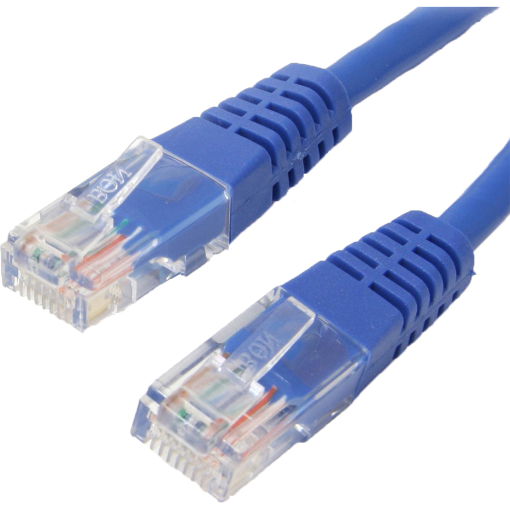 3FT Cat6 Molded RJ45 UTP Ethernet Patch Cable (Blue) - Category 6 for Network Device Notebook - Patch Cable - 3 ft - 1 Pack - 1 x RJ-45 Male Network - 1 x RJ-45 Male Network - Blue