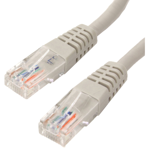 3FT Cat6 Molded RJ45 UTP Ethernet Patch Cable (Gray) - Category 6 for Network Device Notebook - 3 ft - 1 Pack - 1 x RJ-45 Male Network - 1 x RJ-45 Male Network - Gray