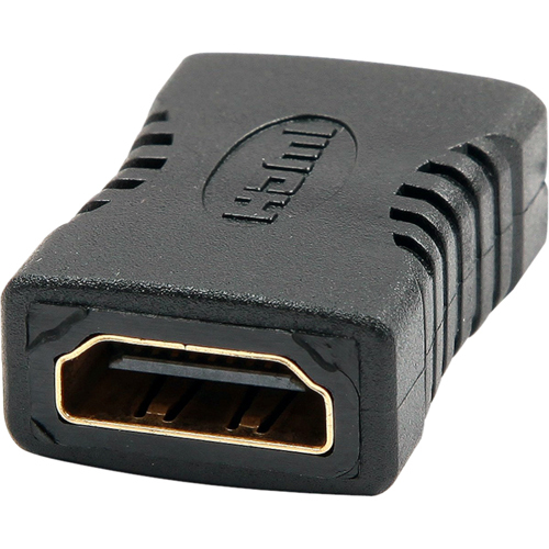 HDMI A Female To HDMI A Female Coupler Adapter - 1 x HDMI (Type A) Female Digital Audio/Video - 1 x HDMI (Type A) Female Digital Audio/Video - Black