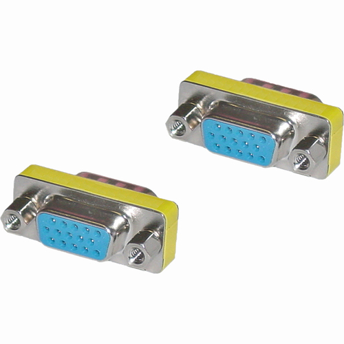 Quickly convert the gender of any parallel serial or VGA video port from male to female with 4XEMs VGA HD15 Female To Female Gender Changing Adapter. Also works perfectly as a coupler to join two VGA cables together. Durable and high quality build. 4XEM