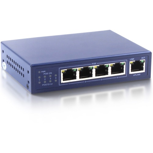 4-Port PoE 10/100Mbps Ethernet Switch - 4 Ports - 4 x POE - 10/100Base-TX - PoE Ports - Desktop