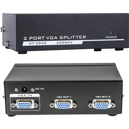 2PORT VIDEO SPLITTER 1920X1440 DISTRIBUTION AMPLIFIER VGA 350MHZ