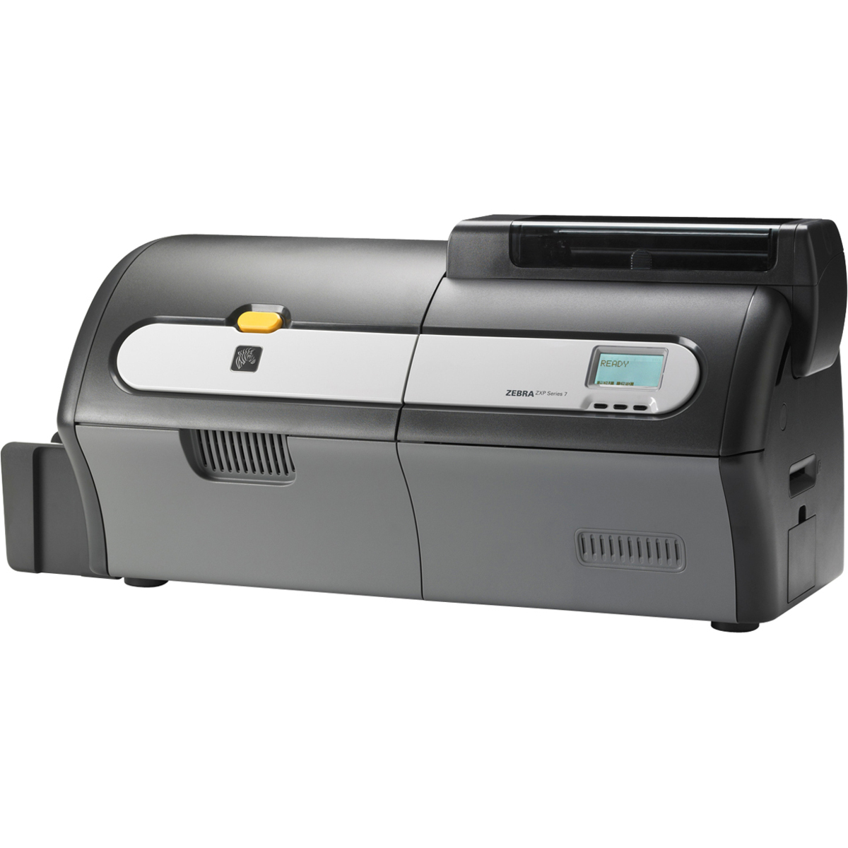 ZXP Series 7 Dye Sublimation/Thermal Transfer Printer - Color - Desktop - Card Print - Auto Feed - 200 Card Feeder 15 Card Reject Hopper 100 Card Output Hopper - 2.6 Second Mono - 12 Second Color - 300 dpi - USB - Ethernet - LCD