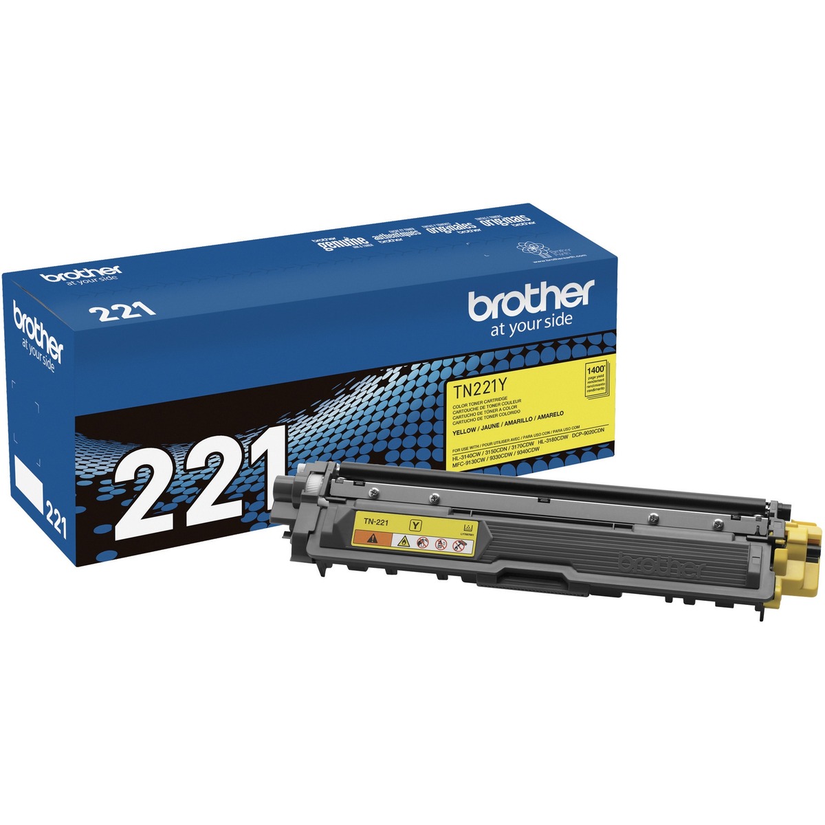 HL-3140CW 3170CDW 3180CDW MFC-9130CW 9330CDW 9340CDW Yellow Toner Cartridge (1400 Yield)