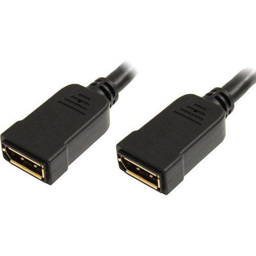 DisplayPort Female To Female Extension/Adapter - DisplayPort for Audio/Video Device - 1 x DisplayPort Female Digital Audio/Video - 1 x DisplayPort Female Digital Audio/Video - Black