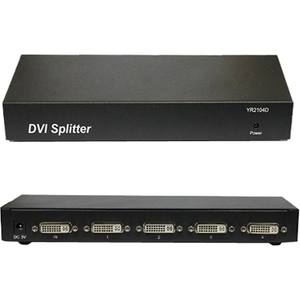 4-Port DVI Video Splitter 1900x1200 - 350 MHz to 350 MHz - DVI In - DVI Out