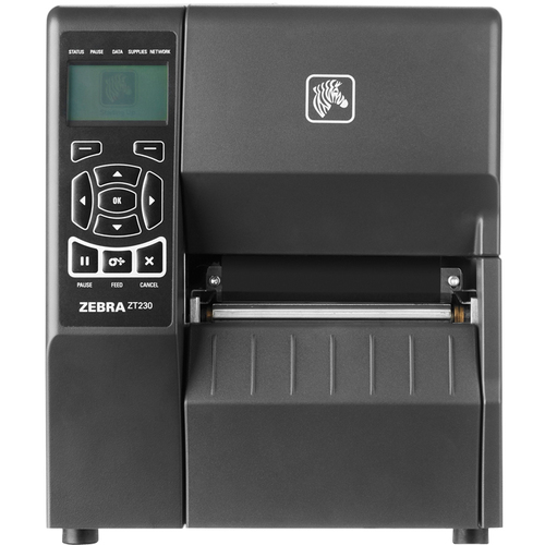 ZT230 Direct Thermal Printer - Monochrome - Desktop - Label Print - 4.09 inch Print Width - Peel Facility - 6 in/s Mono - 203 dpi - Wireless LAN - USB - Serial - LCD