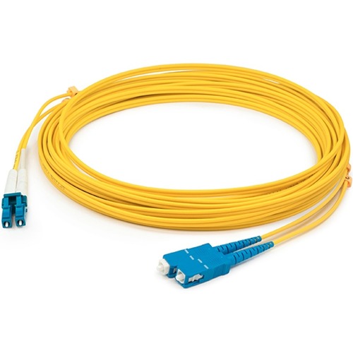 15M SC (MALE) TO SC (MALE) OS2 STRAIGHT YELLOW DUPLEX FIBER OFNR (RISER-RA