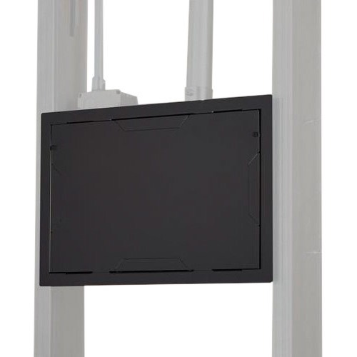 In-Wall Storage Box - Storage box for audio/video components - black - in-wall mounted