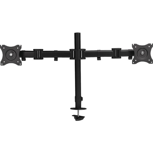 FULL-MOTION DUAL MONITOR DESK MOUNT SUPPORTS TILT SWIVEL AND ROTATION FOR BEST