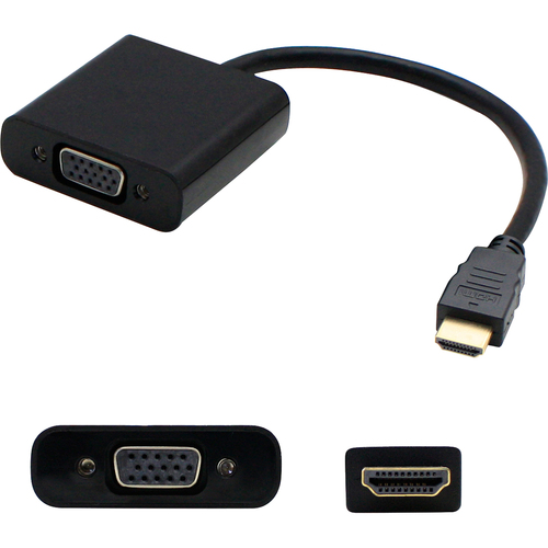 20.00CM (8.00IN) HP COMPATIBLE HDMI MALE TO VGA FEMALE BLACK ACTIVE ADAPTE