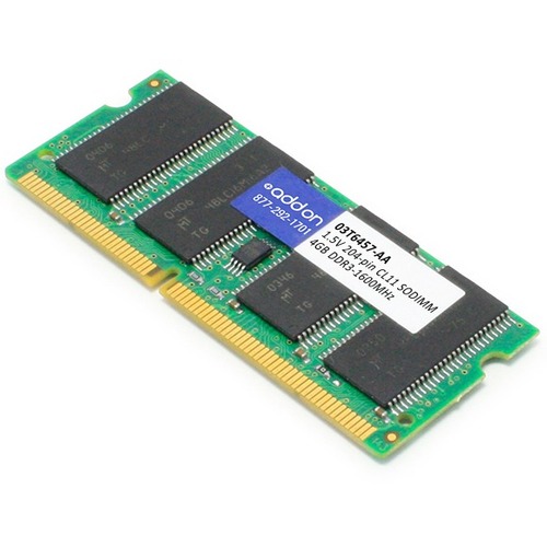 LENOVO 03T6457 COMPATIBLE 4GB DDR3-1600MHZ UNBUFFERED DUAL RANK 1.5V 204-P