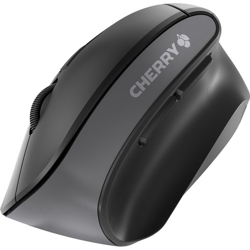 WIRELESS ERGONOMIC MOUSE. 6 BUTTONS. ADJUSTABLE DPI. BLACK AND GREY