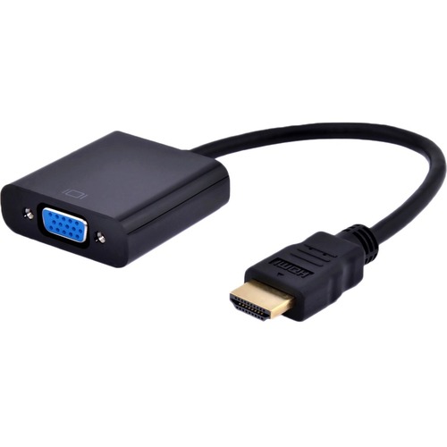 HDMI MALE TO VGA FEMALE ADAPTER 1920X1200 BLACK