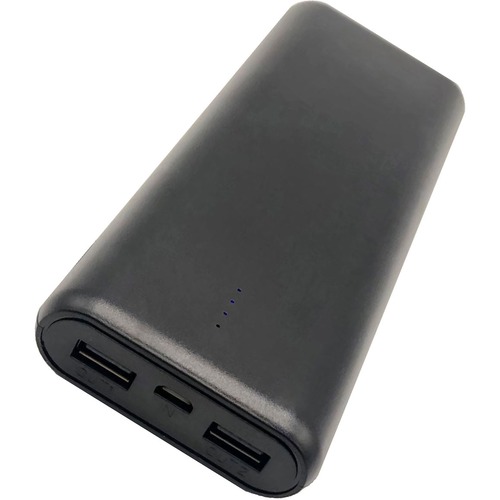 15000MAH UNIVERSAL USB LED PWR POWER BANK CHARCOAL 2.1A ABS