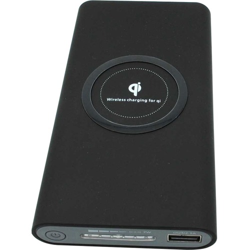 QI WIRELESS POWER BANK 8000MAH MOBILE CHARGING STATION 2A 5V BLACK