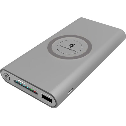 QI WIRELESS POWER BANK 8000MAH MOBILE CHARGING STATION 2A 5V GRAY