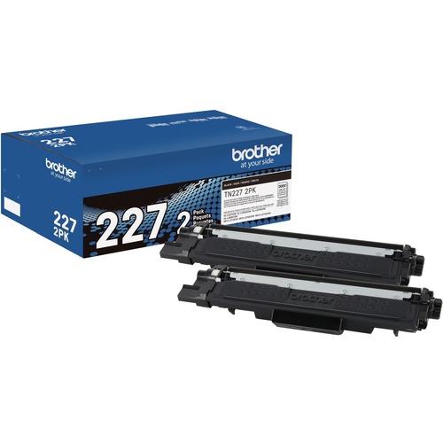 HL-L3210CW L3230CDW L3270CDW L3290CDW MFC-L3710CW L3750CDW L3770CDW High Yield Black Toner Cartridge Dual Pack (2 Pack of TN227BK) (2 x 3000 Yield)