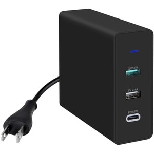 USBC 75W AC LAPTOP CHARGER WITH DUAL USB3 AND USBA PORTS