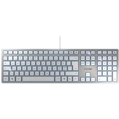 KC 6000 SLIM WHT/SILV WRLS KEYB STYLISH STATUS LEDS 6 HOT KEYS