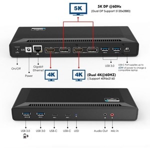 USBC DUAL 4K WITH POWER DELIVERY UNIVERSAL DOCKING STATION