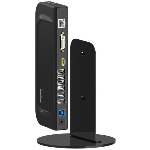 USB3 SLIM UNIVERSAL DOCKING STATION WITH STAND BLACK