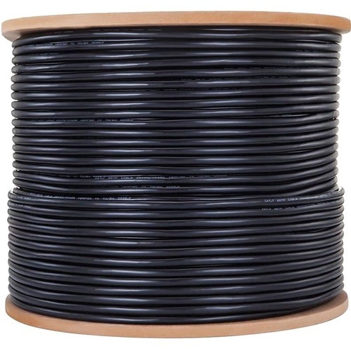 1000FT ROLL OF CAT6 NETWORK CABLE 24AWG UTP 0.5MM 4PR CCA BLACK