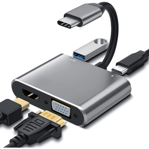 USBC DOCK HDMI VGA PD 4IN1 POWER DELIVERY 4K ADAPTER