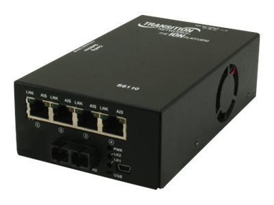 S6110 Series 4xT1/E1/J1 Copper to Fiber Network Interface Device - Short-haul modem - up to 0.9 miles - T-1/E-1/J-1