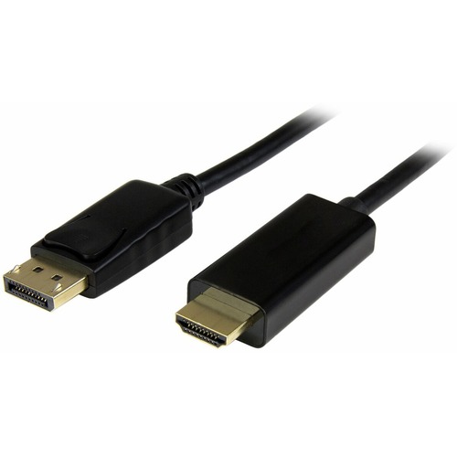 3FT DISPLAYPORT MALE TO HDMI MALE ACTIVE DP HDMI 4K CABLE BLACK