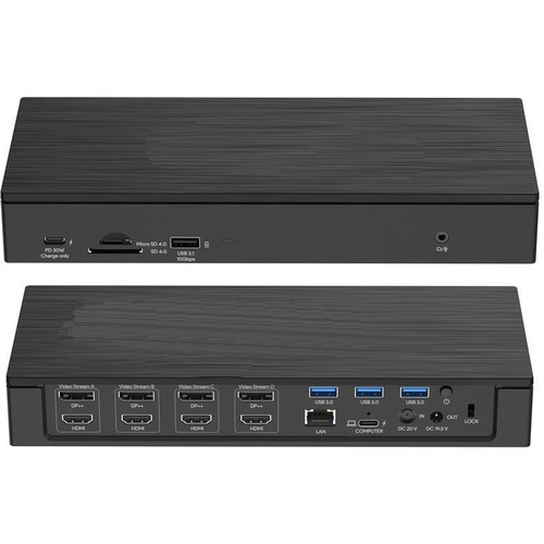 USBC ULTRA QUAD 4K PD UNIVERSAL DOCKING STATION WITH POWER PD