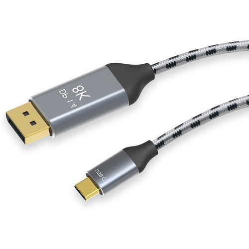 6FT USB TYPE C TO DISPLAYPORT CABLE SUPPORTS 8K 60HZ AND 4K 144HZ