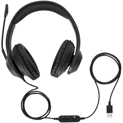 WIRED STEREO HEADSET BLACK