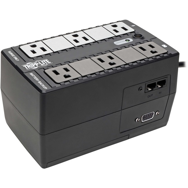 UPS 350VA 180W Desktop Battery Back Up Compact 120V DB9 RJ11 PC - UPS - AC 120 V - 180 Watt - 350 VA 4.5 Ah - output connectors: 6 - stealth black