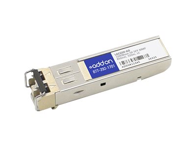 SFP (mini-GBIC) transceiver module (equivalent to: Linksys LACGSX) - GigE - 1000Base-SX - LC multi-mode - up to 1800 ft - 850 nm - TAA Compliant - for Linksys Business LGS528 LGS552 Smart LGS318 Smart LGS326