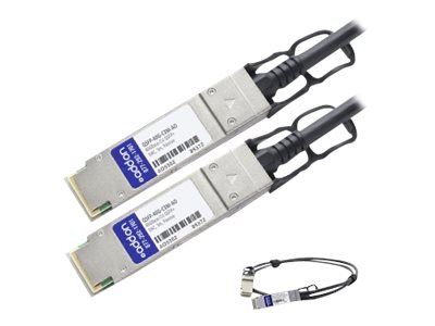 3m Alcatel Compatible QSFP+ DAC - Direct attach cable - QSFP+ to QSFP+ - 10 ft - twinaxial - passive - for Alcatel-Lucent OmniSwitch 10K