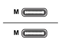 USB 3.1 C TO USB 3.1 C M TO M CABLE WHITE