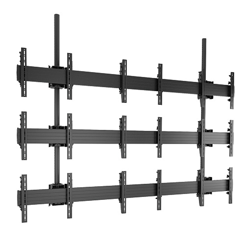 FUSION Ceiling Mount for Digital Signage Display - 40 inch to 55 inch Screen Support - 84.88 lb Load Capacity - Black