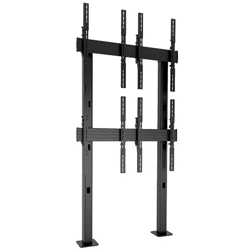 FUSION Display Stand - Up to 50 inch Screen Support - 100 lb Load Capacity - Flat Panel Display Type Supported46 inch Width x 9.6 inch Depth - Floor Stand - Black