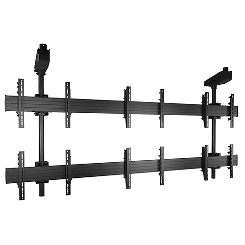 FUSION Wall Mount for Digital Signage Display - 42 inch to 50 inch Screen Support - 125 lb Load Capacity - Black