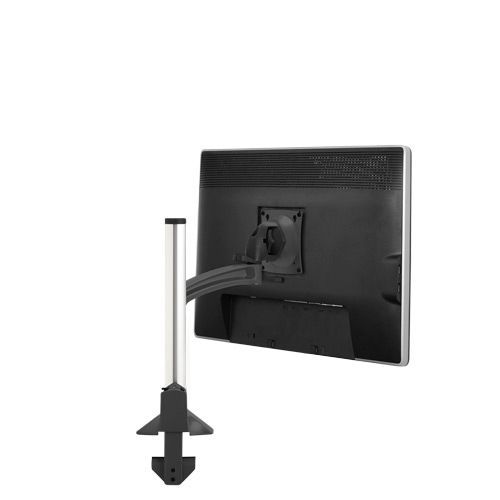 Kontour Series K2C110S - Mounting kit ( desk clamp mount articulating column mount ) for LCD display - aluminum - black - screen size: 10 inch - 30 inch - mounting interface: 100 x 100 mm 75 x 75 mm