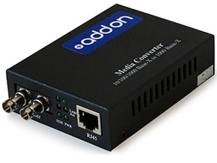 1000Base-TX to 1000Base-LX ST SMF 1310nm 20km Media Converter - 1 x Network (RJ-45) - 1 x ST Ports - No - Single-mode - 1000Base-T 1000Base-LX - External