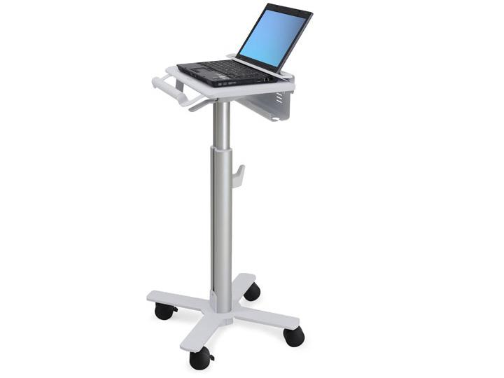 StyleView Laptop Cart SV10 - Cart for notebook - medical - metal - white aluminum - screen size: up to 17 inch