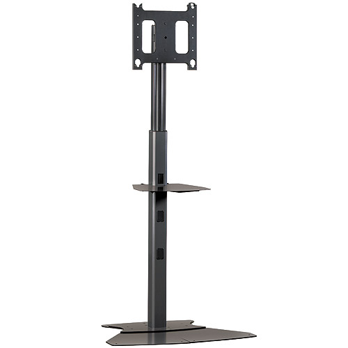 Floor Stand For Flat Panels - Up to 125lb - Up to 50 inch Flat Panel Display - Black - Floor-mountable