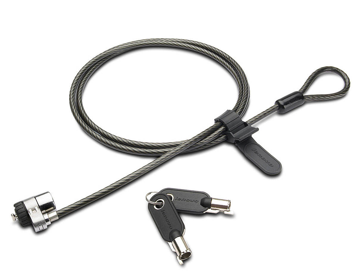 Kensington MicroSaver Security Cable Lock - Notebook locking cable - 6 ft - for Thinkpad 13; 13 Chromebook; ThinkPad X1 Yoga; ThinkStation P410; P510; P710; P910