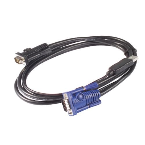 KEYBOARD / VIDEO / MOUSE (KVM) CABLE - 15 PIN HD D-SUB (HD-15); 4 PIN USB TYPE A