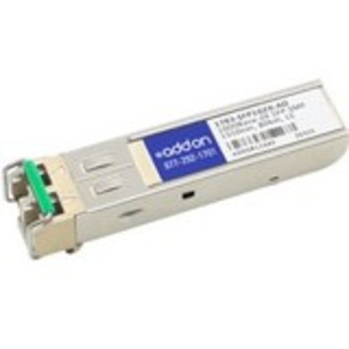 SFP (mini-GBIC) transceiver module - GigE - 1000Base-ZX - LC single-mode - up to 49.7 miles - 1550 nm - TAA Compliant